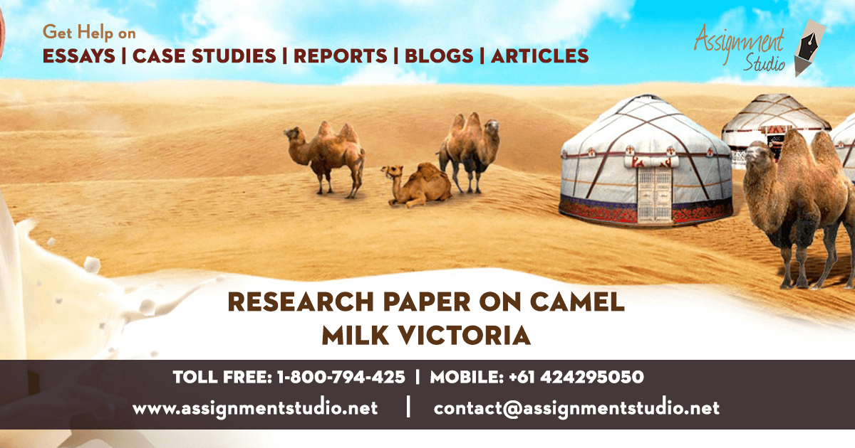 Research paper on Camel Milk Victoria