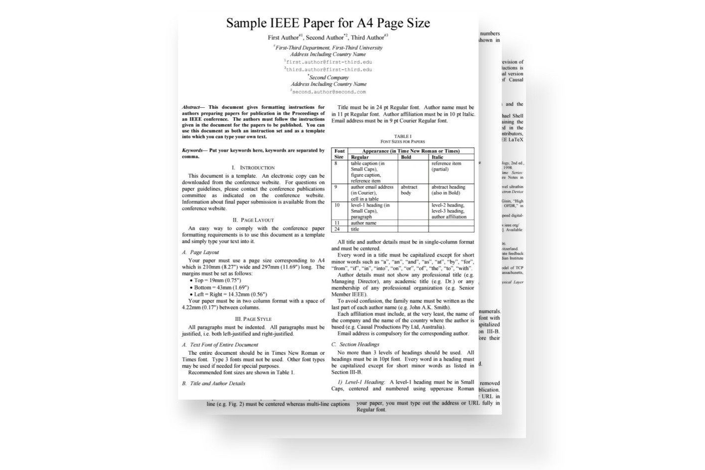 ieee paper format example