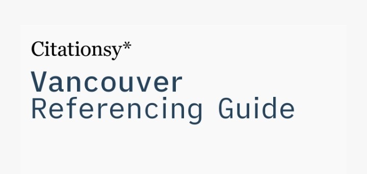 Vancouver Referencing Guide