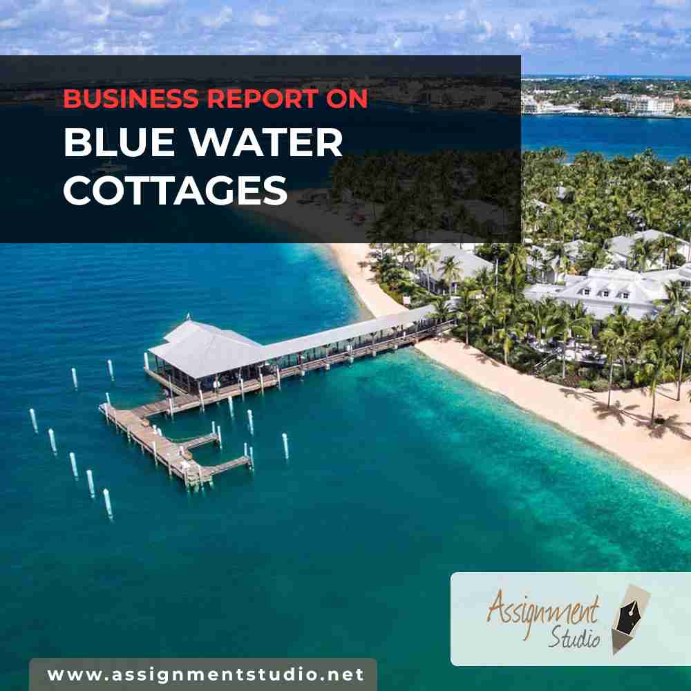 business report on blue water cottages