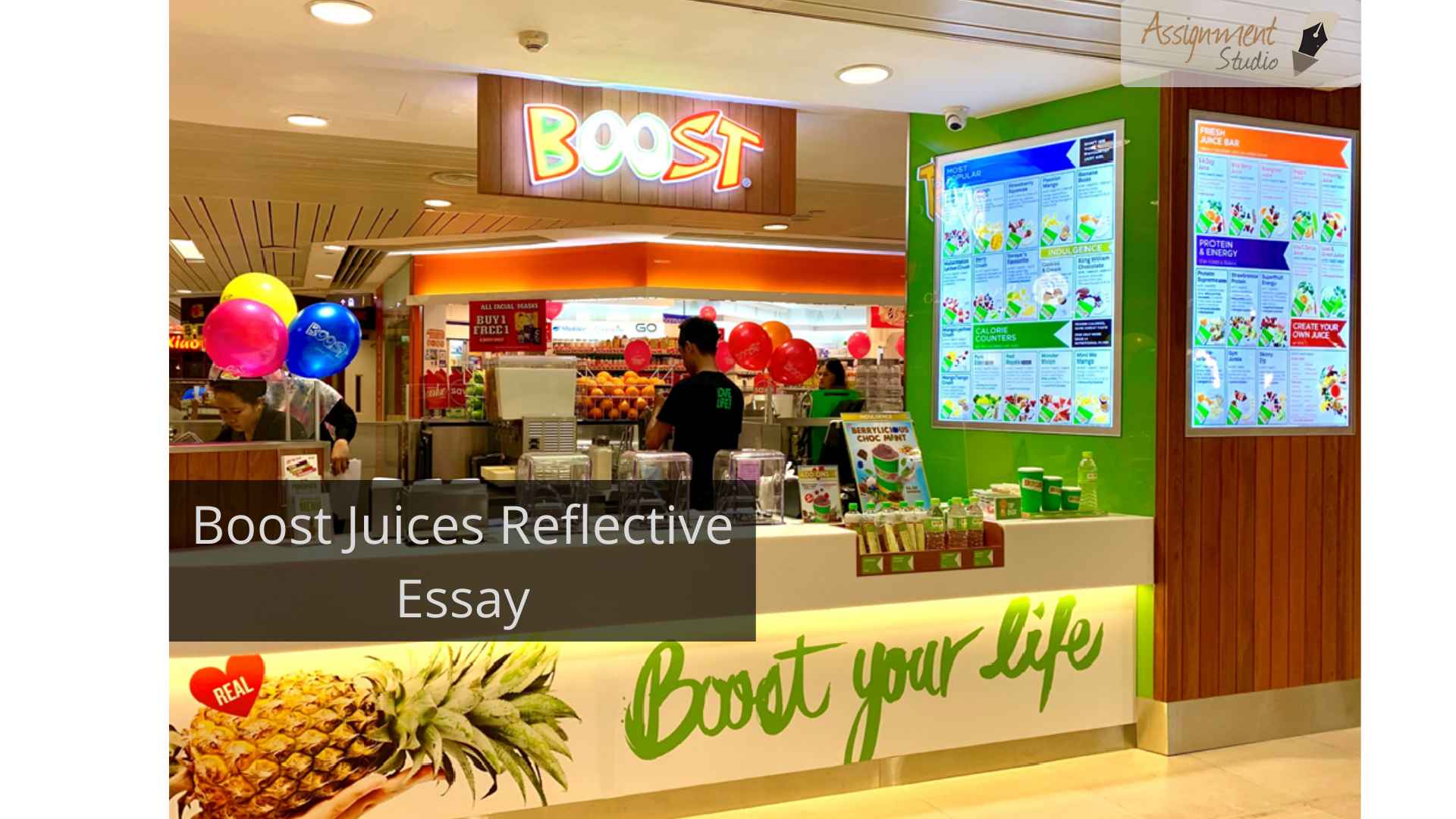 boost juice reflective essay