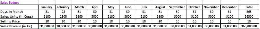 Sales Budget