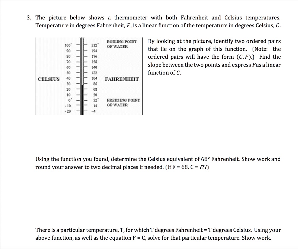 Hire The Picture Below Shows A Thermometer With Both Fahrenheit And 